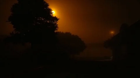 Night walk Stock Footage