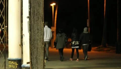 Night walkers Stock Footage 11360506