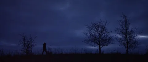 Night walking Stock Footage 102443551