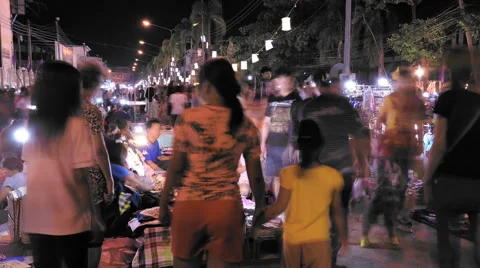 Night Walking Street. Video stock 52188823