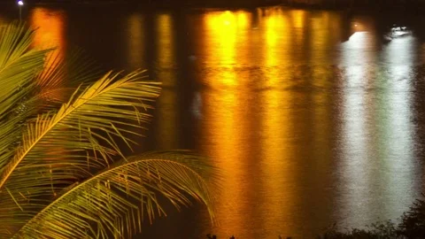 Night water sunset timelapse Stock Footage 74091819