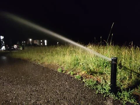 Night watering Stock Photos