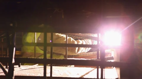 Night welding Stock Footage 36297578