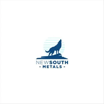 Night Wolf Logo Design Idea Stock Illustration