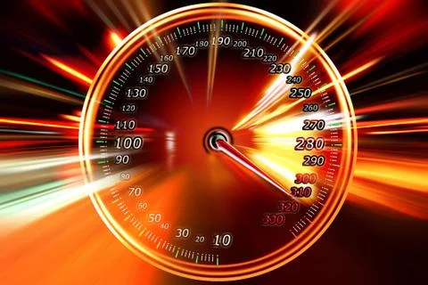 Night zoom acceleration motion Stock Illustration