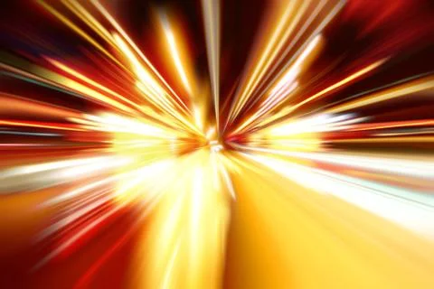 Night zoom acceleration motion Stock Illustration