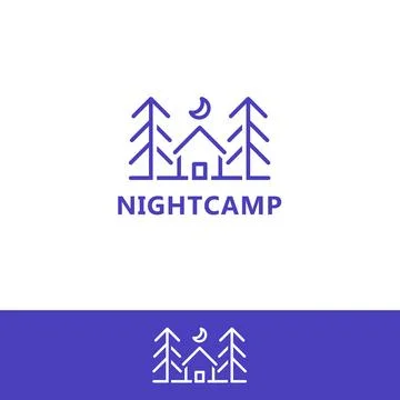 Nightcamp logo2 Stock Illustration