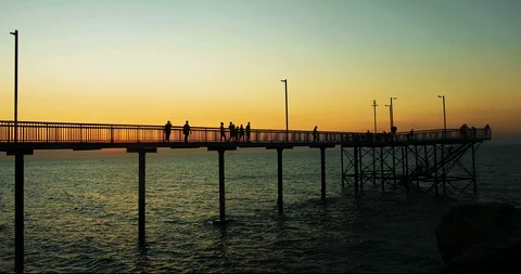Nightcliff Jetty Darwin at sunset in 4k 動画素材 91505901