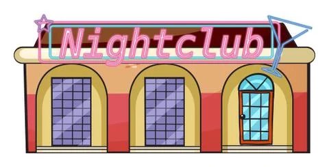 A nightclub Ilustración de archivo