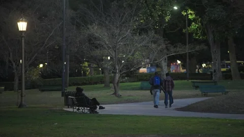 Nightfall in Buenos Aires Stock Footage 314483012