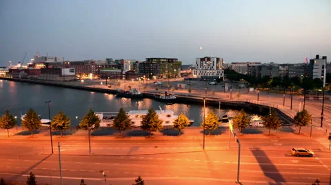 The nightfall in Helsinki Video stock 41016025