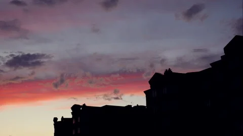 Nightfall over the city timelapse Stock Footage 68908800