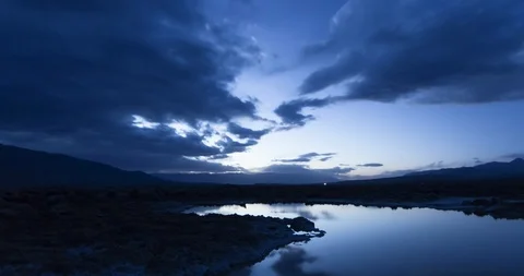 Nightfall Over Death Valley Stock Footage 89422301