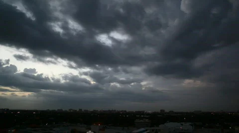 Nightfall over Miami Stock-Footage 830213