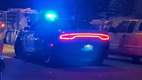 Nightime crime scene Stock Footage 170631137