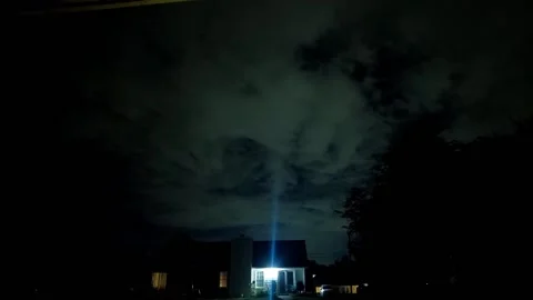 Nightime Lightshow Stock Footage 200858361