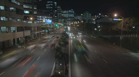 Nightime rushhour time lapse Stock Footage 439486