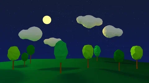 NightLandscape Stock Footage 43317191