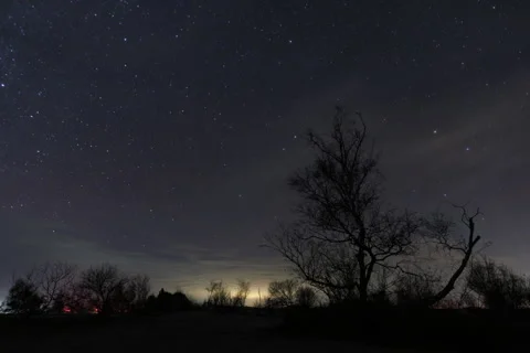 Nightlapse à Abbaretz Video stock 322222049