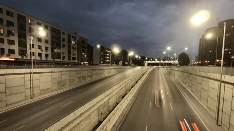 Nightlapse on Levski Boulevard Stock Footage 162097204