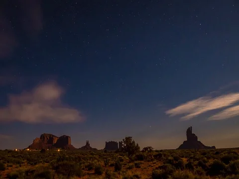 Nightlapse Over Monument Valley Vidéo 75693503