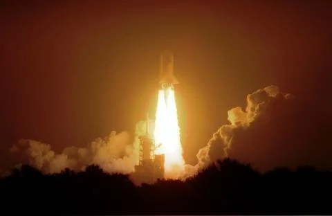 Nightlaunch Stock Photos