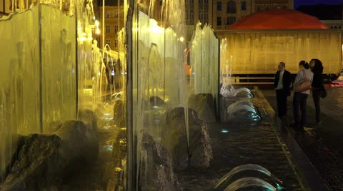 Nightlife in city Stock Footage 39651507