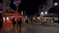 Nightlife street scenery at holiday and travel destination Albufeira, Portugal 4k or 4k+ Resolution