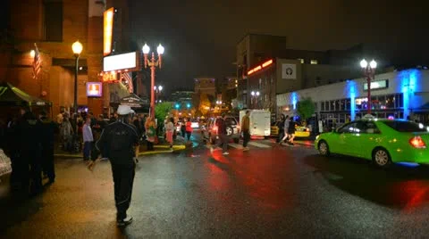 Nightlife Timelapse Stock Footage