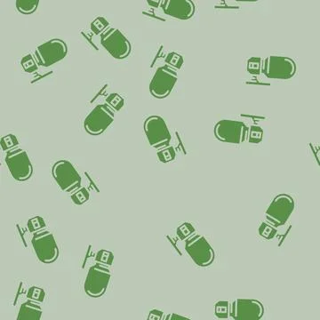 Nightlight sleep night glyph vector seamless pattern Illustrazione stock