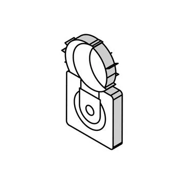 Nightlight sleep night isometric icon vector illustration Stock Illustration