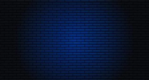 Nightly brick wall. Illustrazione stock
