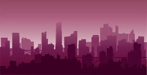 Nightly city2 Stock Illustration