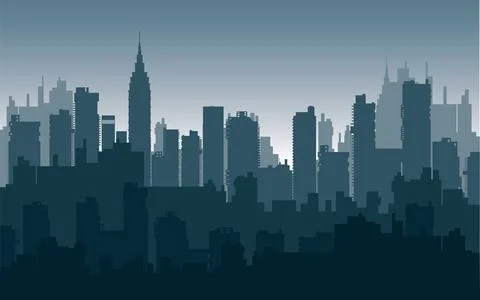 Nightly city3 Stock Illustration