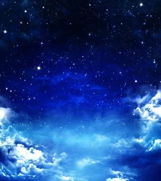 Nightly sky, abstract  background Stock Illustration