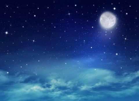 Nightly sky Stock Illustration