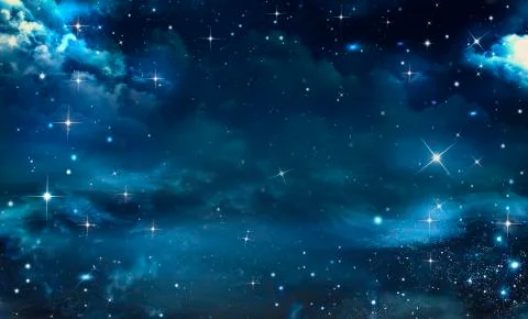 Nightly sky Stock Illustration