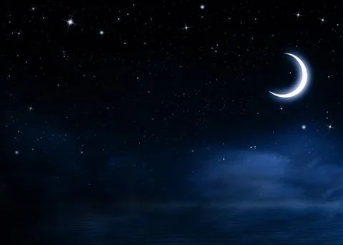 Nightly sky with stars Stock Illustration