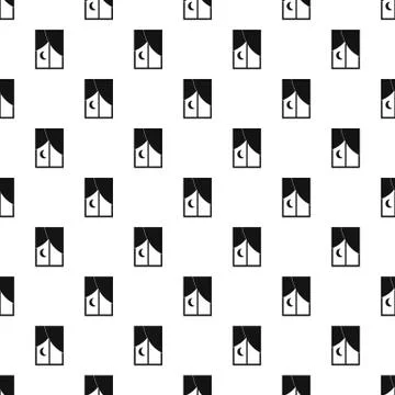 Nightly window pattern Stock Illustration