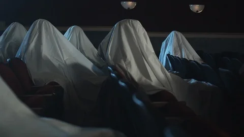 Nightmare with Ghosts Stock Footage 124659639