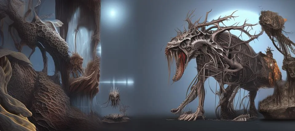 Nightmare Monster Illustrazione stock