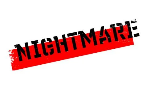 Nightmare rubber stamp Stock Illustration