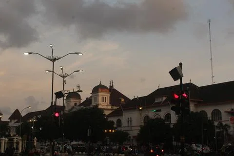 Before nights come 스톡 사진