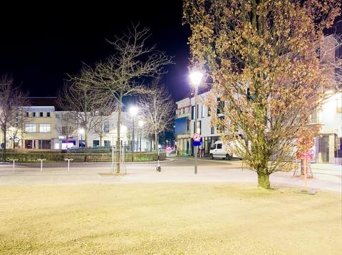 Nightscape in city Stock Photos