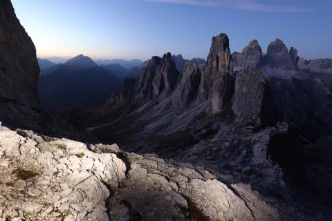 Nightscape in the Dolomites Stock Photos