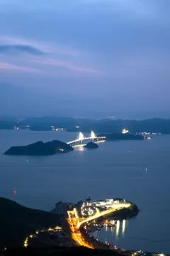 Nightscape of the islands Stock Photos