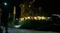 Nightshot container ship docking at domestic indonesian harbor HD Footage
