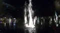 Nightshot illuminated water fountains in Brunswick city - Braunschweig 4k or 4k+ Resolution