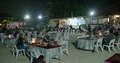 Nightshot outdoor seafood dinner restaurants at Bali Jimbaran beach 4k or 4k+ Resolution