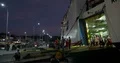 Nightshot people at the cargo ramp of a ferry in domestic indonesian harbor 4k or 4k+ Resolution